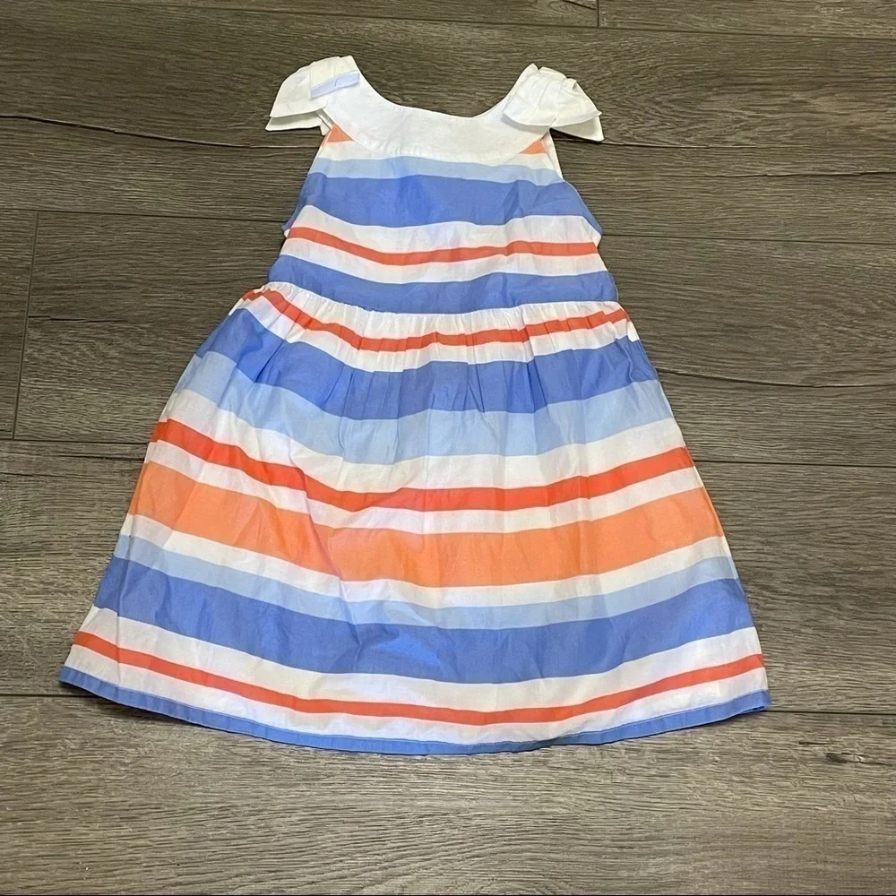 GYMBOREE Blue Orange White Stripe Dress 2T
